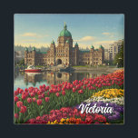 Victoria British Columbia Canada Travel Magnet<br><div class="desc">Victoria, die Hauptstadt von British Columbia, ist eine bezaubernde Küstenstadt an der Südspitze der Vancouver Island. Bekannt für sein britisches Kolonialerbe, seine üppigen Gärten und das milde Klima bietet das Victoria eine entspannte Atmosphäre mit viel Charakter. Im Zentrum der Stadt befindet sich der malerische Innenhafen, wo Sie am Ufer spazieren...</div>