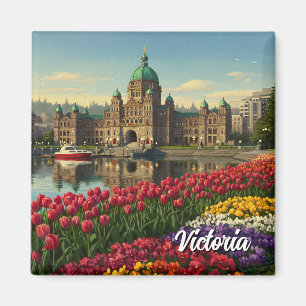Victoria British Columbia Canada Travel Magnet