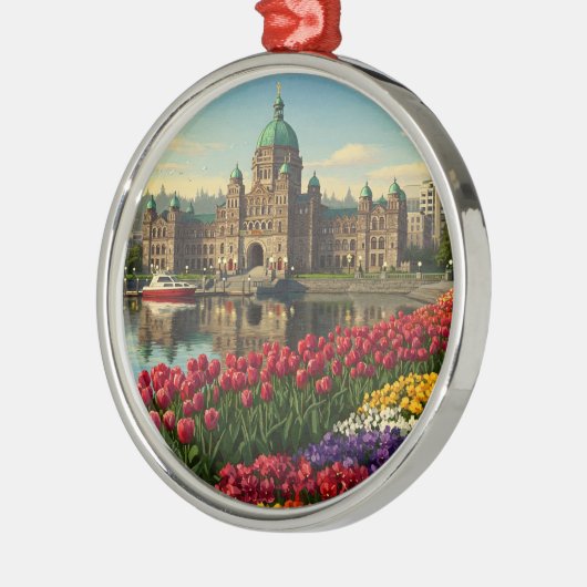 Victoria British Columbia Canada Travel Ornament Aus Metall (Links)