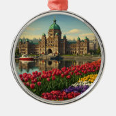 Victoria British Columbia Canada Travel Ornament Aus Metall (Vorne)