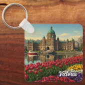 Victoria British Columbia Canada Travel Schlüsselanhänger (Vorderseite)