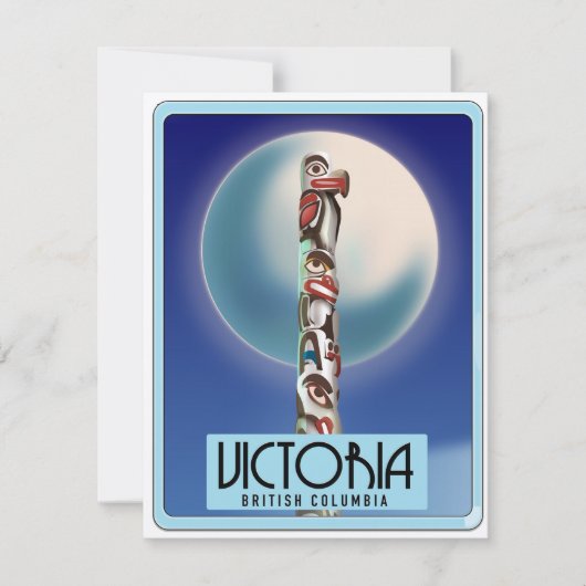 Victoria British Columbia Totem Pole. (Vorderseite)