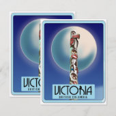 Victoria British Columbia Totem Pole. (Vorne/Hinten)