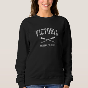 Victoria British Columbia Vintage-nautische Paddel Sweatshirt