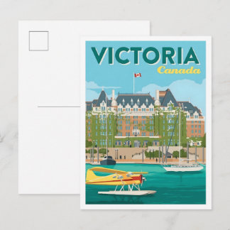 Victoria Canada Art Vintage Travel Postkarte