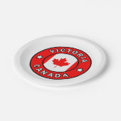 Victoria Canada Pappteller (Schrägansicht)