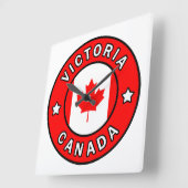 Victoria Canada Quadratische Wanduhr (Winkel)