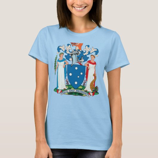 Victoria Coat of Arms T - Shirt (Vorderseite)