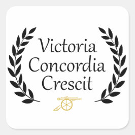Victoria Concordia Crescity Arsenal Quadratischer Aufkleber