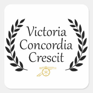 Victoria Concordia Crescity Arsenal Quadratischer Aufkleber