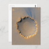 Victoria Crater Mars Postkarte (Vorne/Hinten)