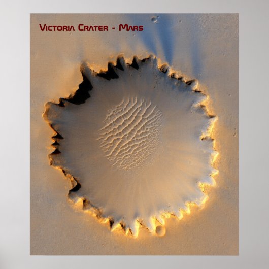 Victoria Crater - Meridiani Planum - Mars Poster (Vorne)
