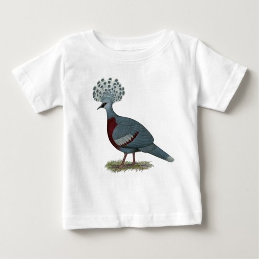 Victoria Crowned Pigeon Baby T-shirt (Vorderseite)