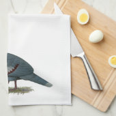 Victoria Crowned Pigeon Geschirrtuch (Viertel Falte)