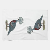 Victoria Crowned Pigeon Geschirrtuch (Horizontal)