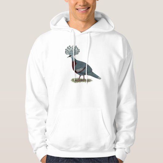 Victoria Crowned Pigeon Hoodie (Vorderseite)