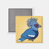 Victoria Crowned Pigeon Magnet (Vorderseite/Rückseite)