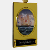 Victoria Dampftug 1859 Banner-Ornament Gold (Rechts)