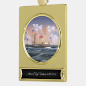 Victoria Dampftug 1859 Banner-Ornament Gold (Links)