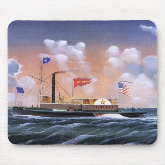 Victoria Dampftug 1859 Mousepad (Vorne)