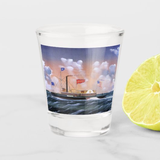 Victoria Dampftug 1859 Schnapsglas (Vorderseite)