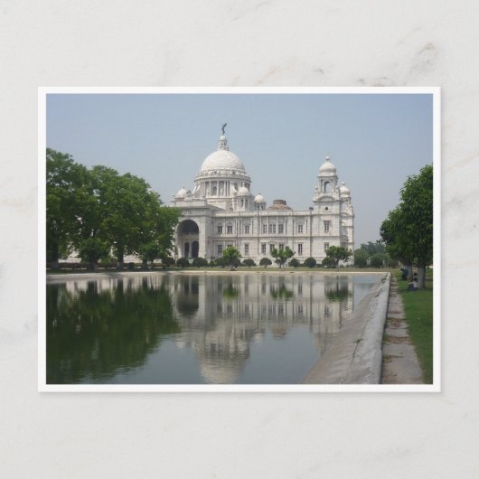 Victoria-Denkmal Reflexion Postkarte (Vorderseite)