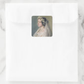 Victoria die Bride Quadratischer Aufkleber (Tasche)