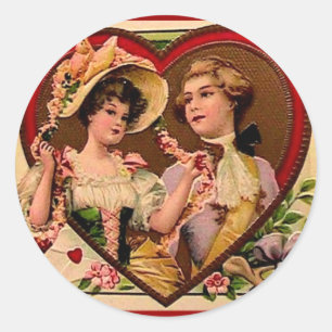 Victoria-Erinnerungen-Paar Runder Aufkleber
