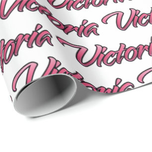 Victoria fade pink personalisiertes Geschenkpapier