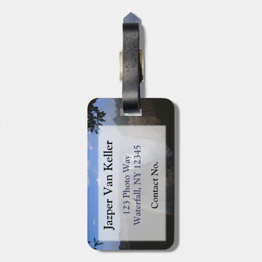 Victoria Fall 1 Gepäckanhänger (Rückseite vertikal)