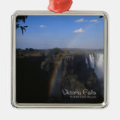 Victoria Fall 2 Silbernes Ornament (Vorne)