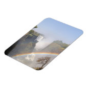 Victoria-Fälle Regenbogen-Wasserfall-Foto Magnet (Linke Seite)