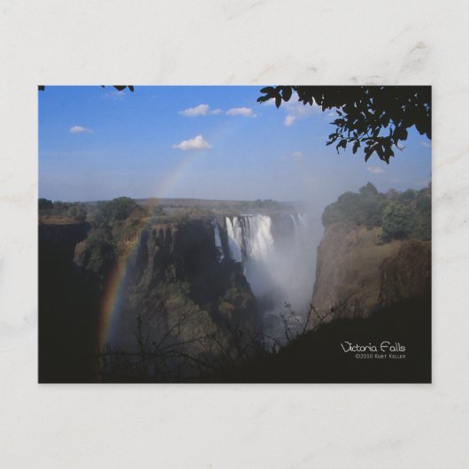 Victoria Falls 2 Postkarte (Vorderseite)