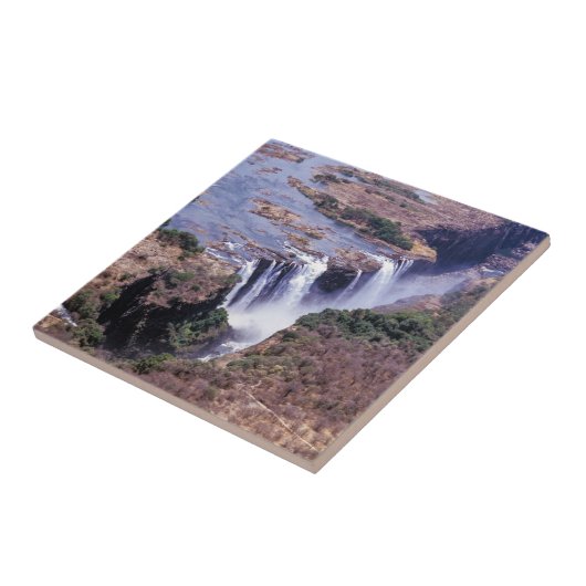 Victoria Falls aerial view - Simbabwe, Afrika Fliese (Seite)