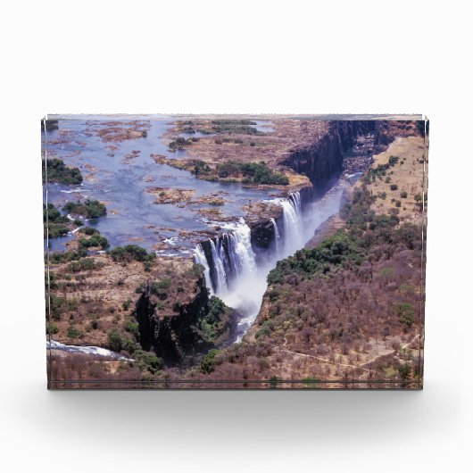 Victoria Falls aerial view - Simbabwe, Afrika Fotoblock (Vorderseite)