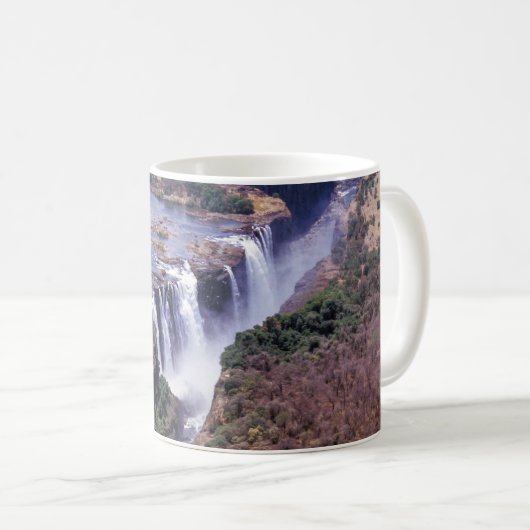 Victoria Falls aerial view - Simbabwe, Afrika Kaffeetasse (VorderseiteRechts)