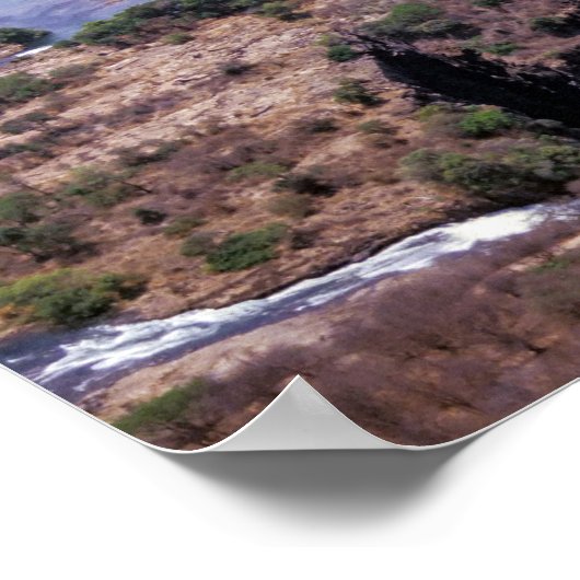 Victoria Falls aerial view - Simbabwe, Afrika Poster (Ecke)