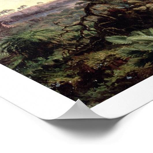 Victoria Falls at Sunrise, with 'The Smoke' oder ' Poster (Ecke)