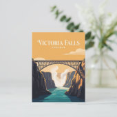 Victoria Falls Brücke Simbabwe Postkarte (Stehend Vorderseite)