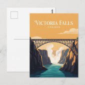 Victoria Falls Brücke Simbabwe Postkarte (Vorne/Hinten)