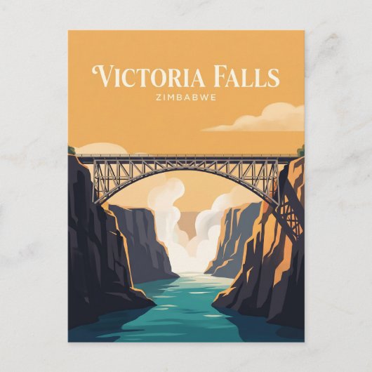 Victoria Falls Brücke Simbabwe Postkarte (Vorderseite)