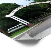 Victoria Falls Hotel Eingang 12 x 8 Zoll Poster (Ecke)