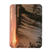 Victoria Falls mit Sonne am Horizont, Victoria Magnet (Vertikal)