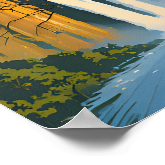 Victoria Falls National Park Poster (Ecke)