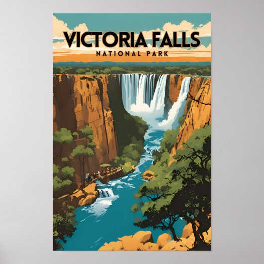 Victoria Falls National Park Travel Poster (Vorne)
