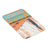 Victoria Falls National Park Vintage Magnet (Rechte Seite)