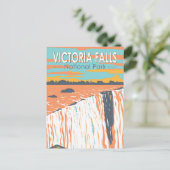 Victoria Falls National Park Vintage Postkarte (Stehend Vorderseite)