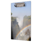 Victoria Falls Rainbow Waterfall Foto Klemmbrett (Links)