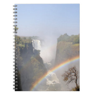 Victoria Falls Rainbow Waterfall Foto Notizblock