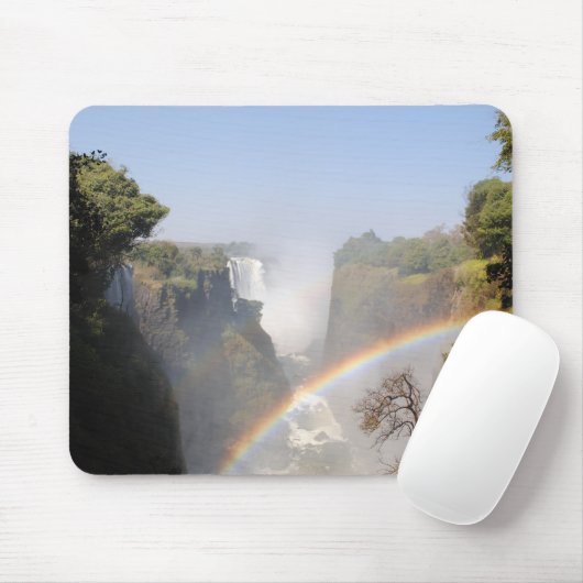 Victoria Falls Rainbow Waterfall Mousepad (Mit Mouse)
